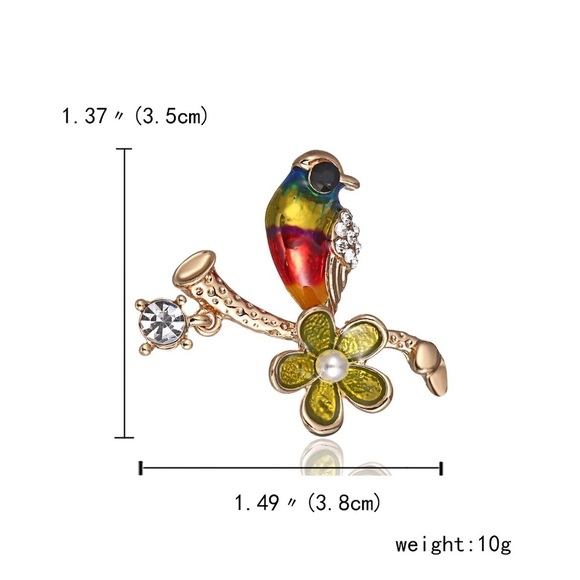 Only ships with $15 orders. Little Bird Brooch/Pin - Picture 5 of 6